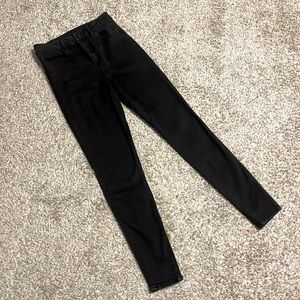 American Eagle Curvy Hi-Rise Jegging, size 6 long, black